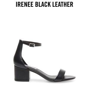 Steve Madden Irenee black leather heel